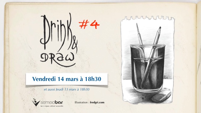 Drink and Draw #4 organisé par le Semeia Bar